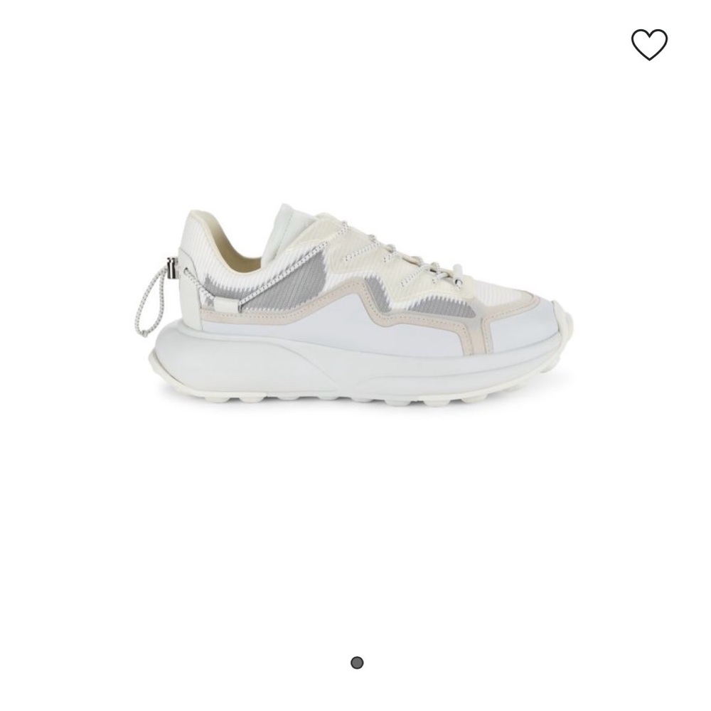 Stuart Weitzman White and Gray Sneakers